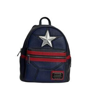 Loungefly Marvel x Captain America Cosaplay Mini Backpack NWT